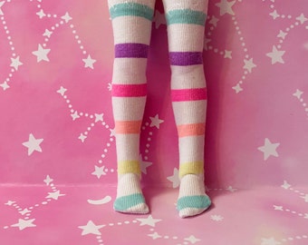 Calcetines arcoíris pastel Blythe