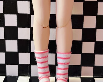 Pink Stripes Blythe Socks