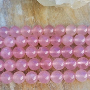 16&quot; Strands of Outstanding Quality 6mm 8mm & 10mm Smooth Round &quot;JUICY&quot; Madagascar Rose Quartz Beads,Bead Strand,Pink Beads, Pink Round Beads