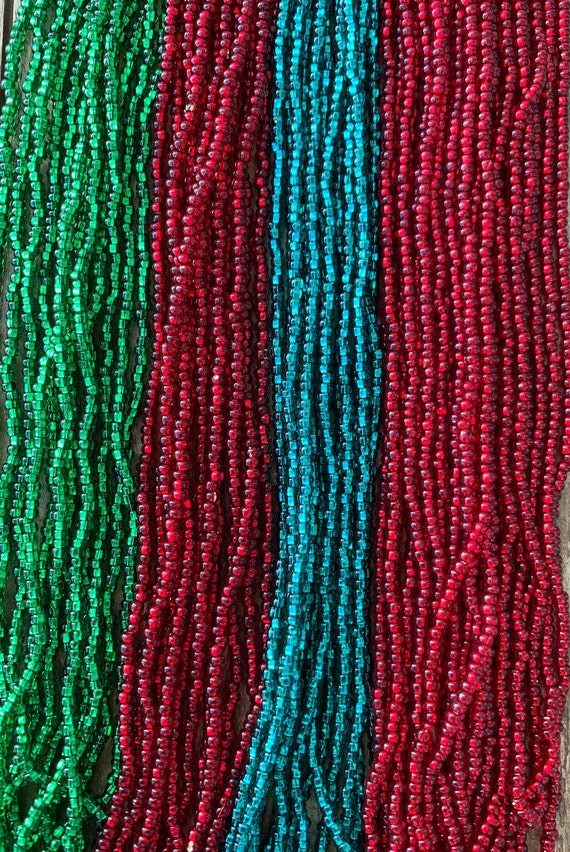 Czech Glass Seed Beads Size 8//0 /" GARNET /" Strands