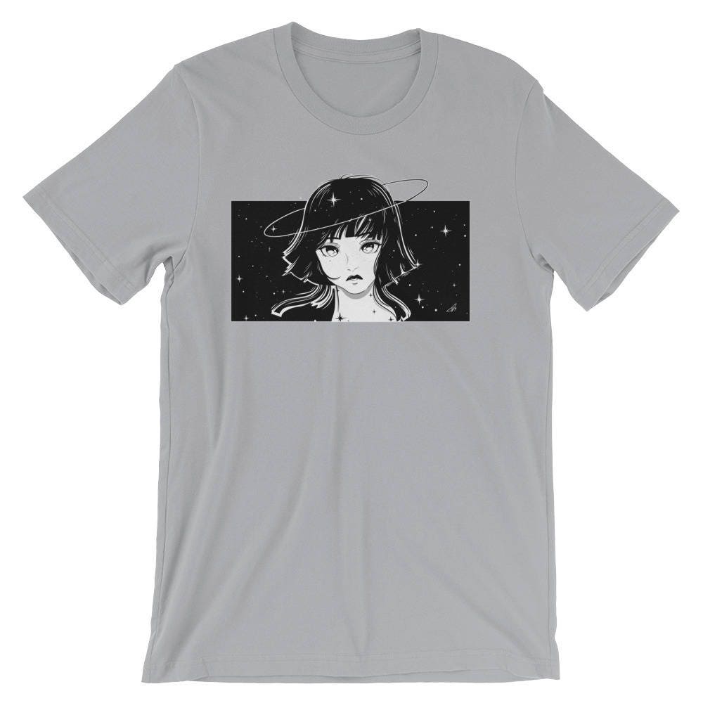 Anime Girl Tshirt Anime Space Girl / Anime Girl Tshirt / - Etsy Singapore