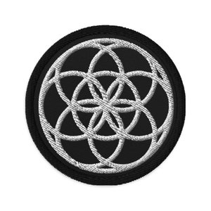 sacred geometry patch Seed of life Sacred geometry Embroidered patch