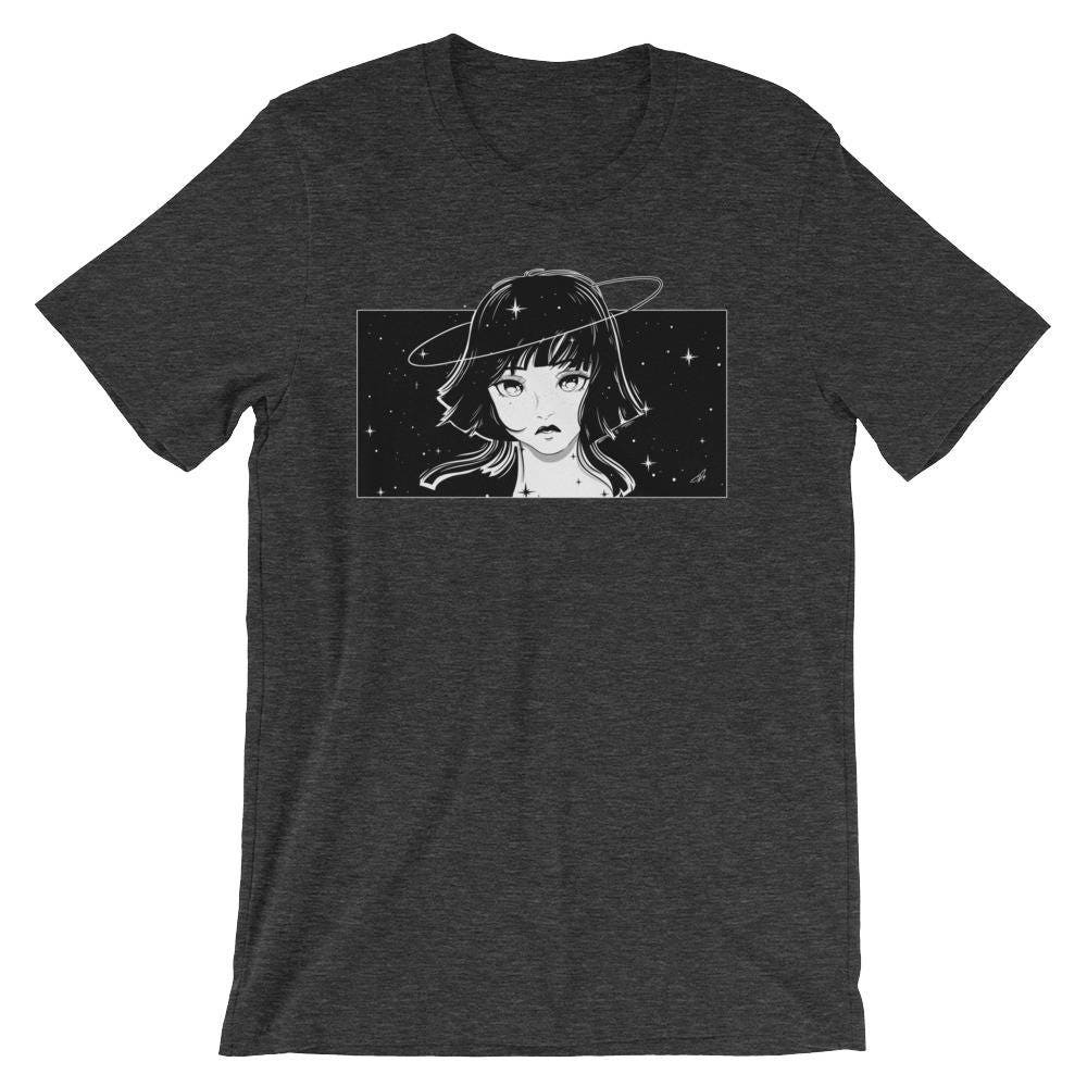Anime space girl / anime girl tshirt / style/ graphic t-shirt/ | Etsy
