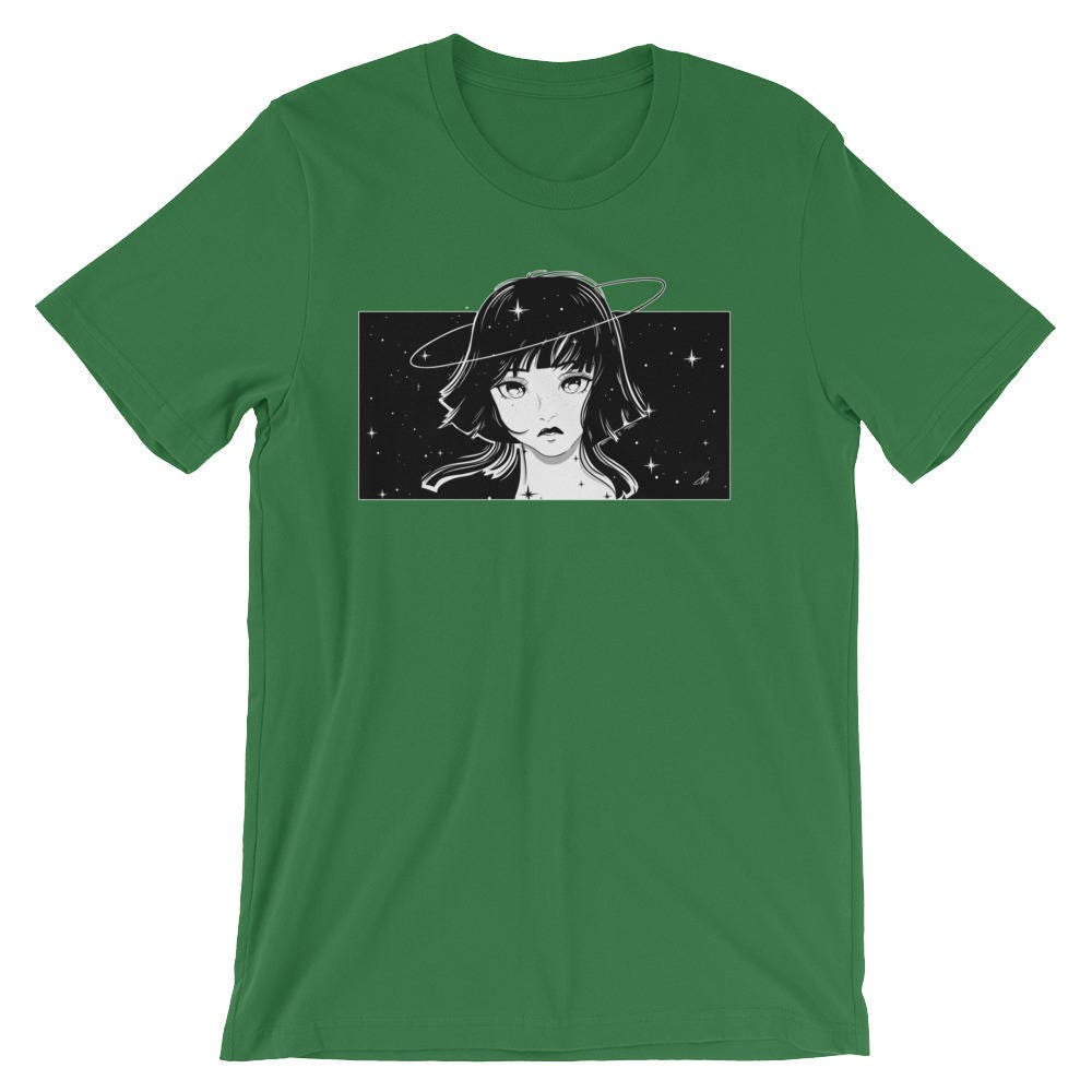 Anime girl tshirt / style/ graphic t-shirt/ Galaxy/ girl/ | Etsy