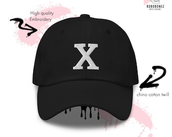 Malcolm X Hat, X cap, black X cap, big X, X Hat,