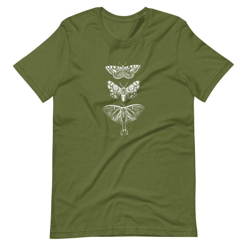 Moth Shirt Vintage Moth Print Illustration Engraving T Shirt Gift for ...