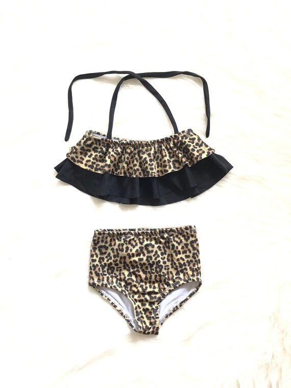 girls cheetah swimsuit