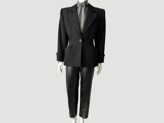 80’s Saint Laurent Rive Gauche Size 12 Women’s Bl… - image 1