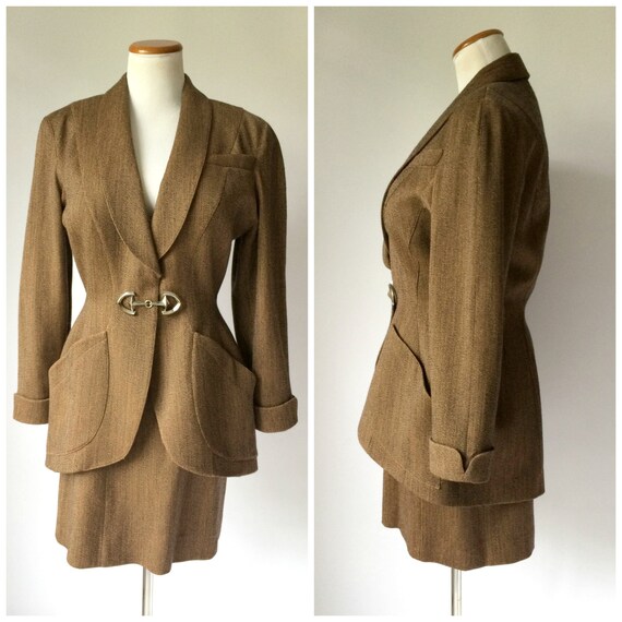 Thierry Mugler Avant Garde Mini Skirt Suit