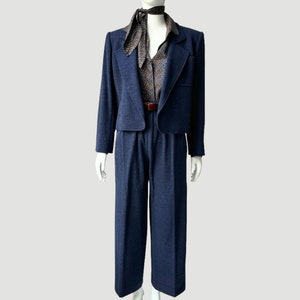 レア！イヴ・サンローランリブゴーシュ パンツスーツ ダブル 38 ストライプ