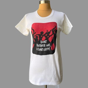 70’s Graphic Message T-Shirt | Rare Vintage Broadway Musical Merch Tee from Micki Grant’s “Don’t Bother Me, I Can’t Cope”