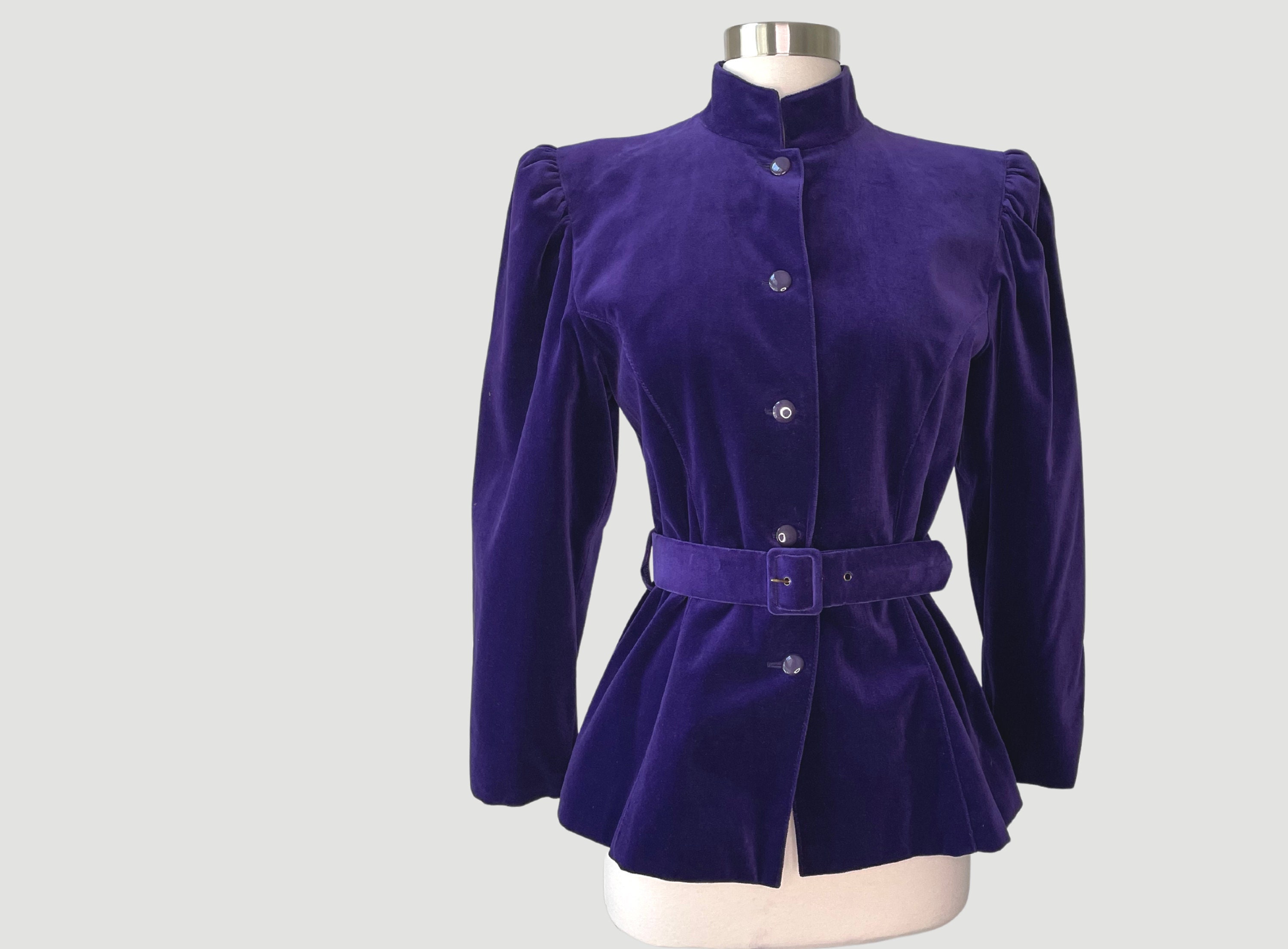 Purple military jacket sale