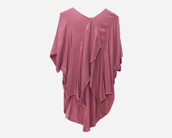 Laise Adzer Drapey Cutout Poncho Blouse | Loose Fi