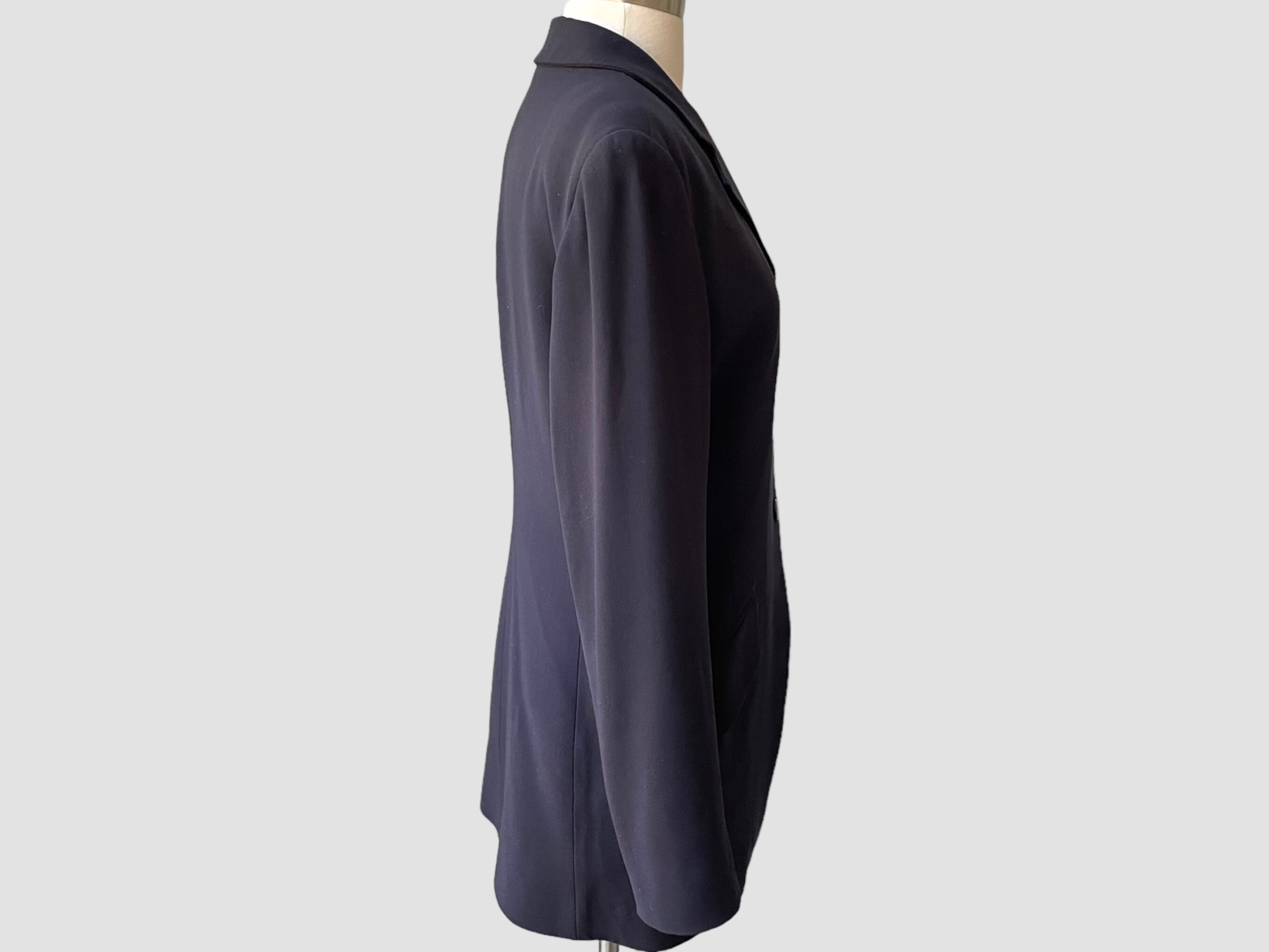 Veste Blazer Femme Isaac Mizrahi Marine - Occasion Très Bon état (détail Couture, Coton)