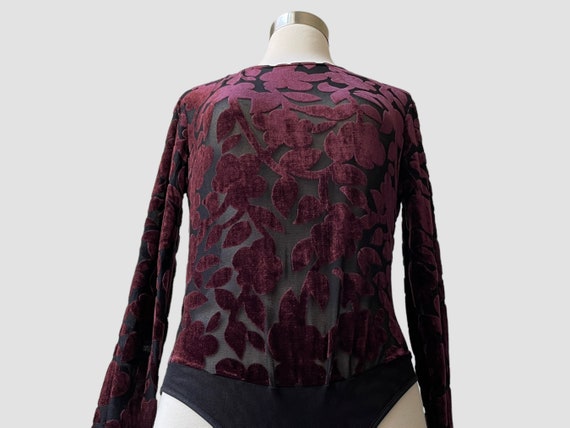 Retro 90's Mesh Long Sleeve Cyber Bodysuits