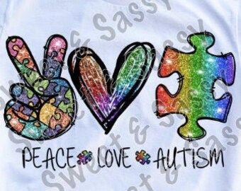 Free Free 248 Peace Love Autism Svg SVG PNG EPS DXF File