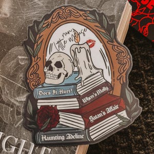 Haunting Adeline Bookstack Sticker HD Carlton / Zade Meadows / Cat and Mouse Duet / Booktok / Dark romance / Kindle sticker