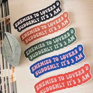 Enemies To Lovers Sticker: Bookish Kindle Sticker
