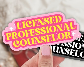 LPC Counselor Sticker: Mental Health, Trauma Therapy (Water-Resistant)