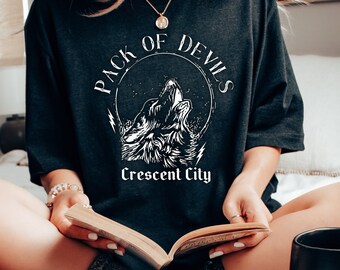 Pack Of Devils Crescent City Unisex T-Shirt / Sarah J Maas / SJM / Bookish merch / Booktok / HOSAB / Bookworm Gift