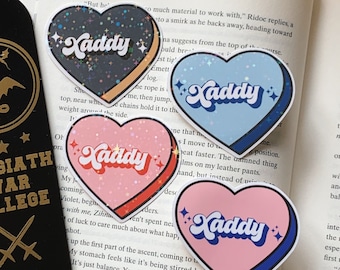 Heart Xaddy Sticker / Holographic / Bookish sticker / Bookish merch / Kindle sticker / Booktok