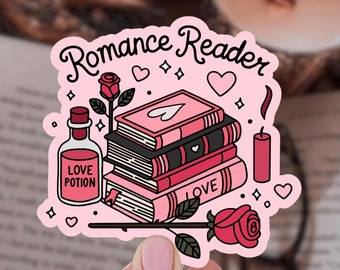 Romance Reader Sticker: Booktok Valentines Kindle Sticker