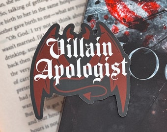 Villain Apologist Sticker: Booktok Dark Romance, Kindle Smut