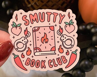 Smut Book Club Sticker: Spicy Romance, Booktok, Kindle Sticker