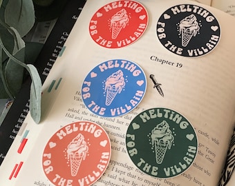 Melting For The Villain Sticker: Booktok Kindle Decal