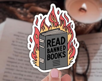 Read Banned Books Sticker: Booktok Romantasy Kindle Sticker