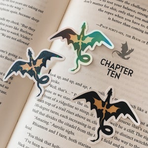 Schwarz und Gold Drache Sticker: Fantasy Holographisches Abziehbild