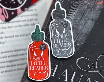Hot Sauce Book Spice Sticker: Booktok Kindle Decal