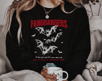 Fangbangers Bat Graphic Crewneck Sweatshirt
