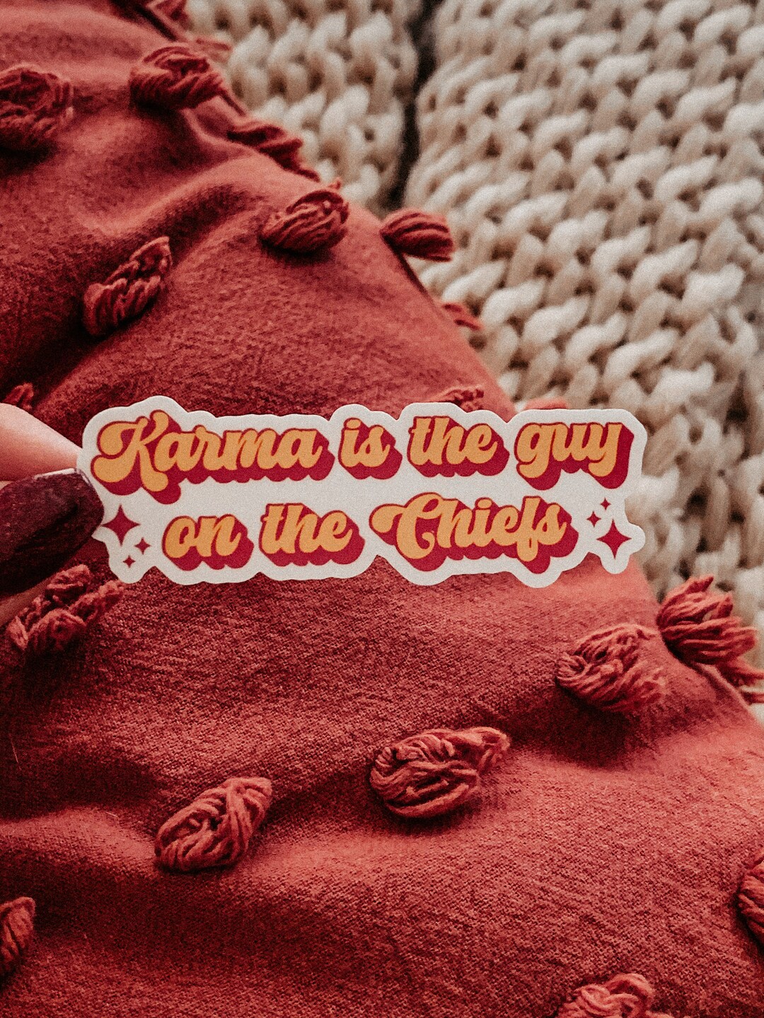Karma Guy Sticker / Holographic Sticker / Vinyl Sticker / Football - Etsy