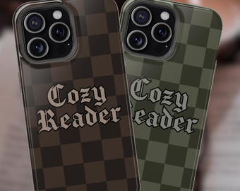 Custodie MagSafe per iPhone e Samsung, Cozy Reader, regali a tema libri, custodia per telefono a tema libri