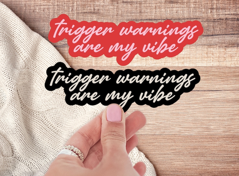 Trigger Warnings Bokklistermärke: Booktok, Mörk Romantik bild 4