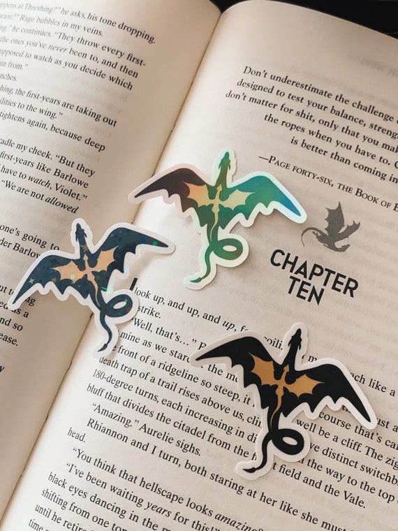 Black and Gold Dragon Sticker: Fantasy Holographic Decal