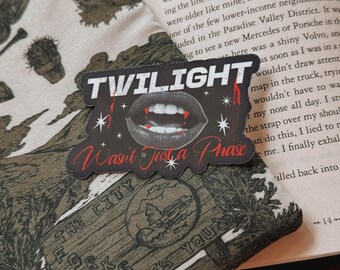 Twilight Forks WA Sticker: Booktok Romantasy, Water-Resistant Vinyl