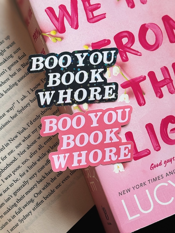 Boo You Book Whore Sticker / Booktok / Romantasy / Dark romance / Bookish sticker / Kindle sticker / Smut