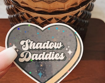 Fantasy Shadow Daddy Holographic Sticker: Romantasy Bookish Merch