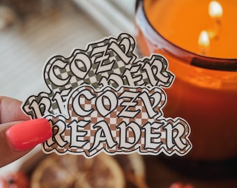 Cozy Reader Sticker: Booktok Kindle Laptop Decal