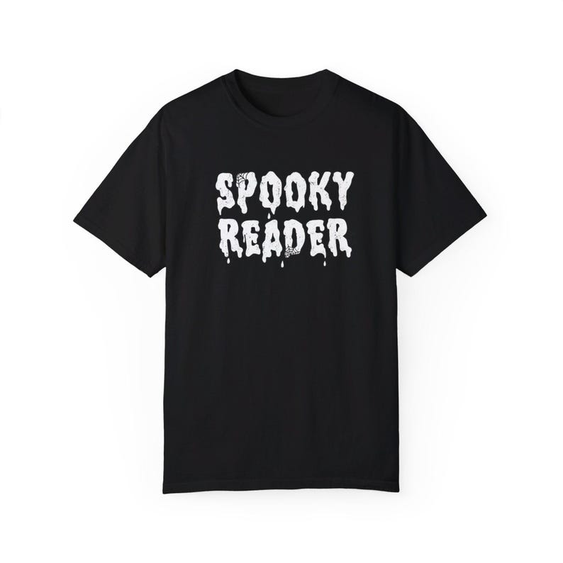 Spooky Reader Tee: Halloween Bookworm Comfort Colors Shirt image 9