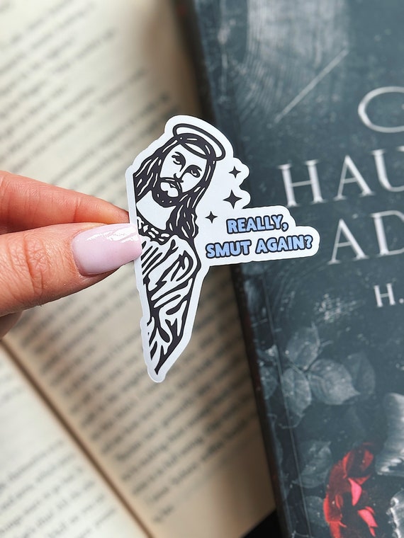 Peeking Jesus Smut Sticker: Booktok Kindle Decal