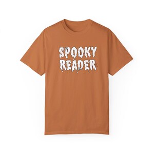 Spooky Reader Tee: Halloween Bookworm Comfort Colors Shirt image 4