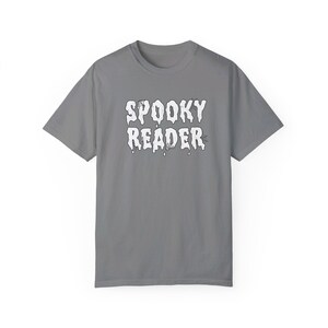 Spooky Reader Tee: Halloween Bookworm Comfort Colors Shirt image 6