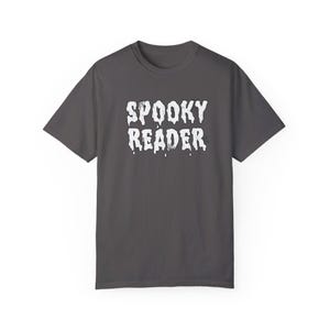 Spooky Reader Tee: Halloween Bookworm Comfort Colors Shirt image 8
