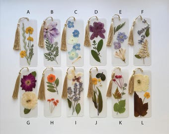 Pressed Wildflower Bookmark | Real Virginia Flowers | Handmade Botanical Bookmark | Unique Nature Gift | Reader Gift | One-of-a-Kind