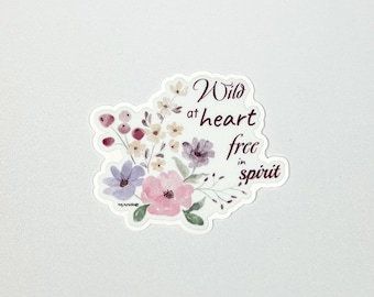 Watercolor Flower Sticker | Let your Dreams Blossom Sticker | Waterproof Flower Stickers | Laptop Vinyl Decal | Water Bottle Vinyl Decal