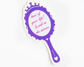 Sticker, laptop sticker, water bottle sticker, hydro flask sticker, self esteem, self love, love, motivational sticker, encouraging sticker