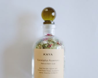 Eucalyptus Rosemary Bath Salts, Dead Sea Salts, Healing Bath Soak, Detox, Aromatherapy Gift for Mom, Self care